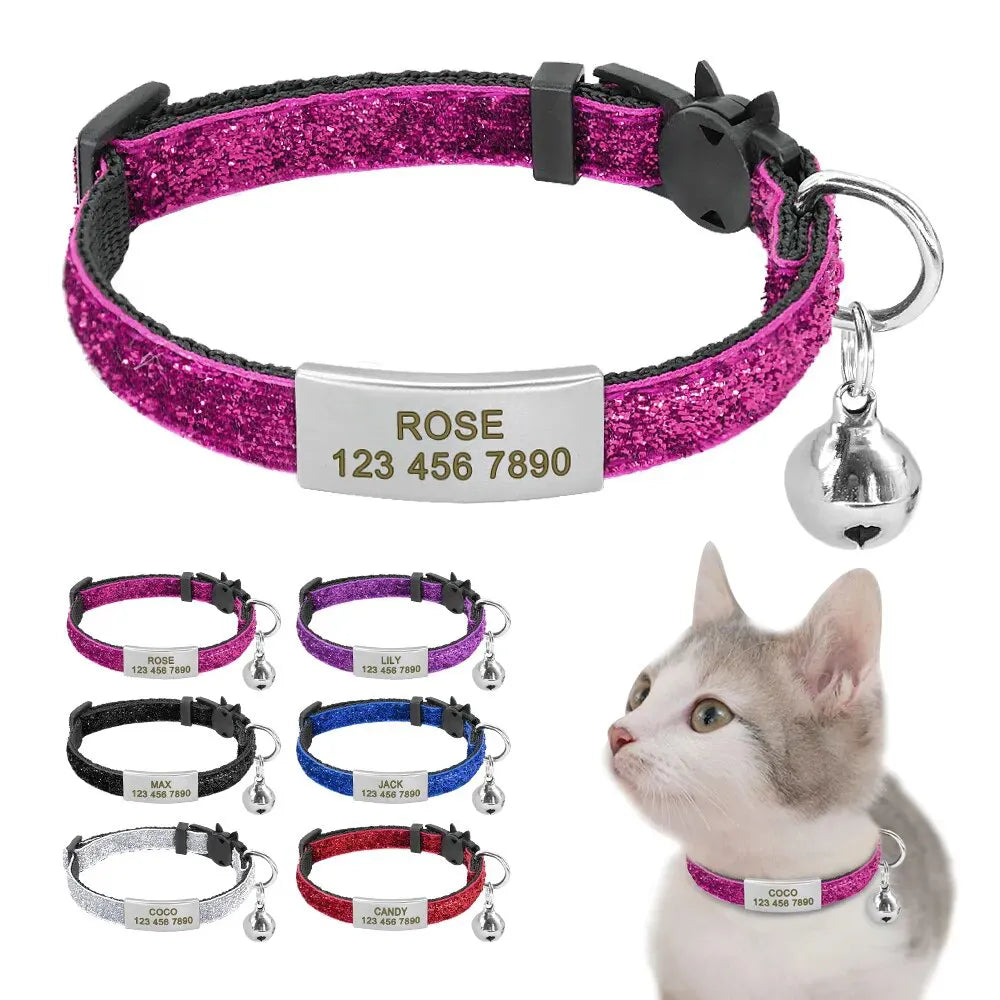 Cat Breakaway Collar with Name - Photo 1