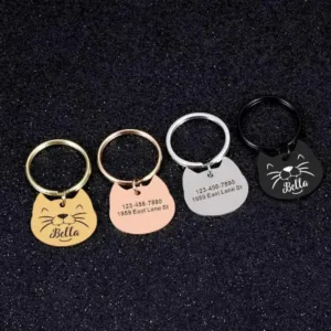 Cat Id Tags Engraved - Photo 1