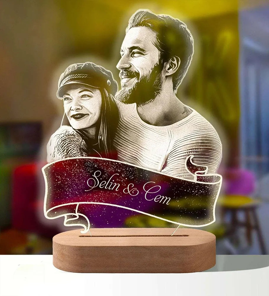 Couple Photo Lamp - Photo 1