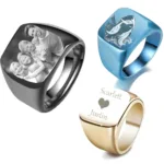 Engravable Signet Ring - Photo 1