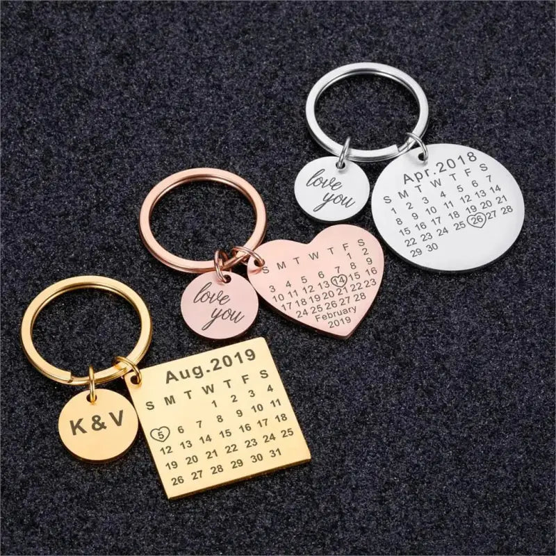 Engraved Calendar Keyring - Photo 1
