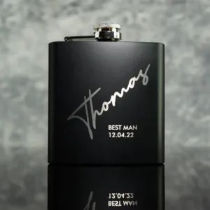 Engraved Hip Flask - Photo 1