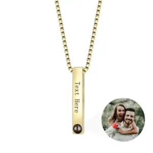 Engraved Necklace with Photo - Photo 1
