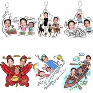 Family Keyring Personalised - Photo 1