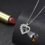 Heart Necklace with Photo - Photo 2