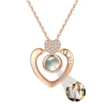 Heart Photo Locket Necklace - Photo 2