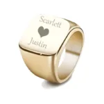 Initial Signet Ring - Photo 1