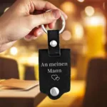 Leather Photo Keyring - Photo 1