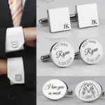 Men&rsquo;s Personalised Cufflinks - Photo 1