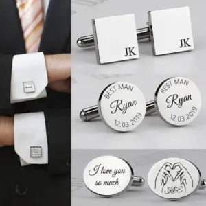 Men&rsquo;s Personalised Cufflinks - Photo 1