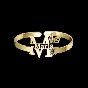 Name Engraved Bracelet - Photo 1