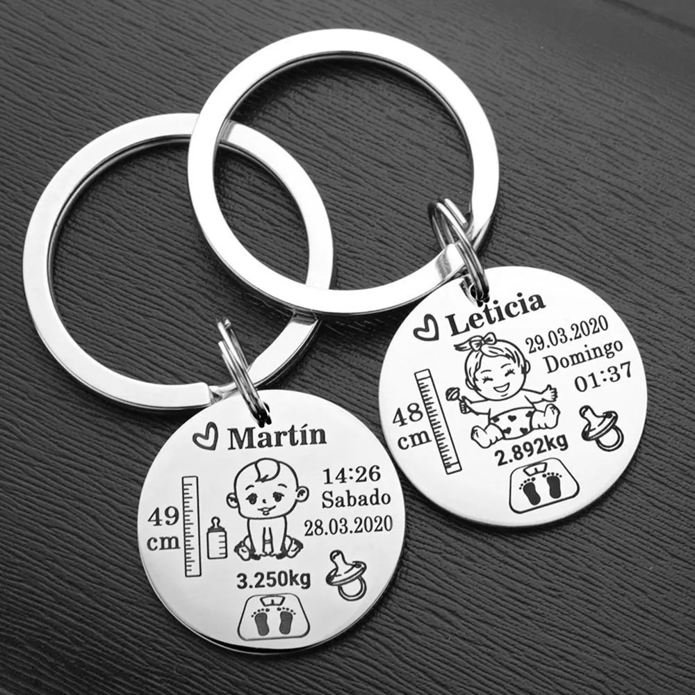 Personalised Baby Keyring - Photo 1