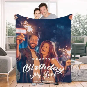 Personalised Birthday Blanket - Photo 1