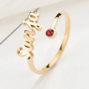 Personalised Birthstone Ring - Photo 1