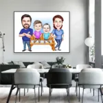 Personalised Cartoon Family Portrait - Photo 3
