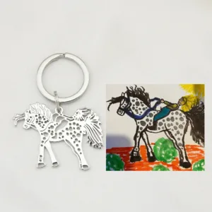 Personalised Child’s Drawing Keyring - Photo 1