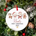 Personalised Christmas Baubles with Name - Photo 2