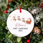 Personalised Christmas Baubles with Name - Photo 3