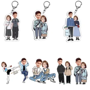 Personalised Couple Keyrings - Photo 1