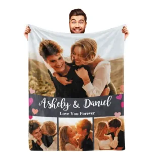 Personalised Couples Blanket - Photo 1