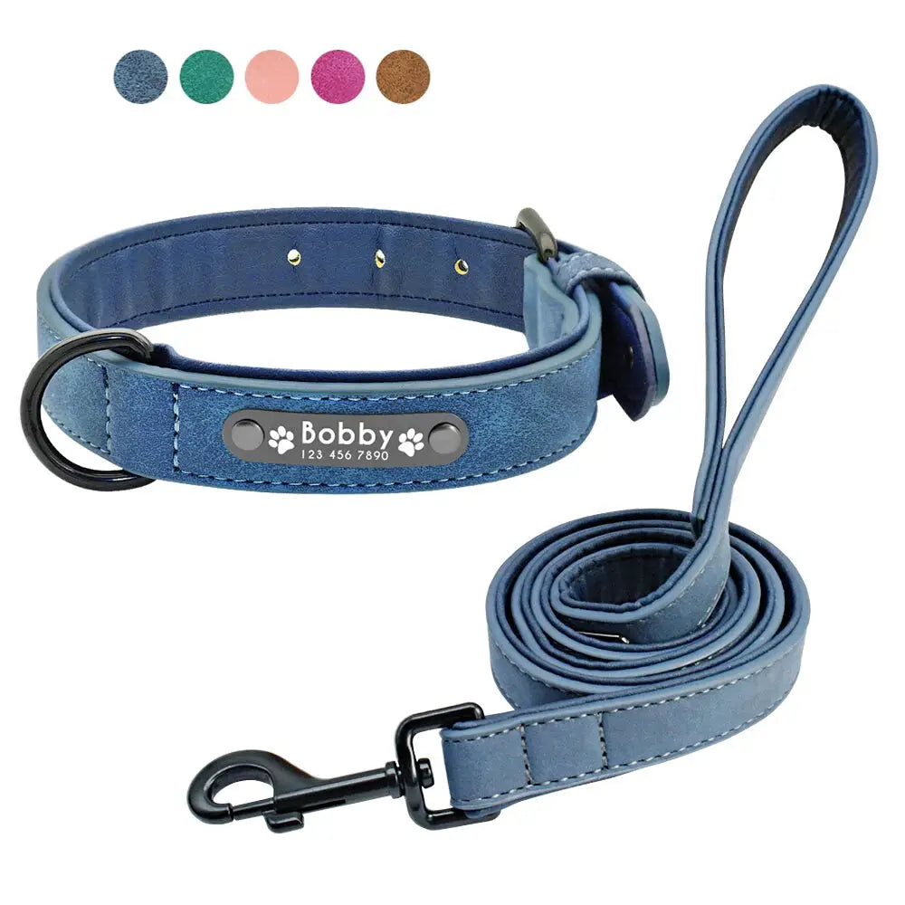 Personalised Dog Collar and Leash - Photo 1