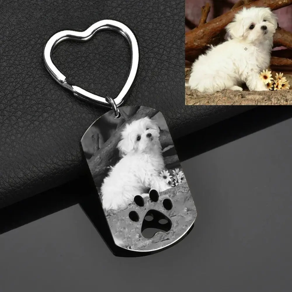 Personalised Dog Keyring - Photo 1