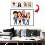 Personalised Family Caricature - Photo 1