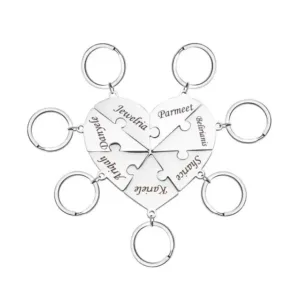 Personalised Family Puzzle Keyring - Photo 1