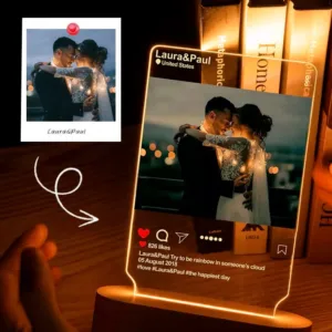 Personalised Instagram Lamp - Photo 1