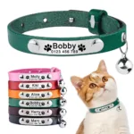 Personalised Leather Cat Collar - Photo 1