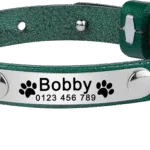 Personalised Leather Cat Collar - Photo 3