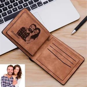 Personalised Leather Wallet for Men - Photo 1