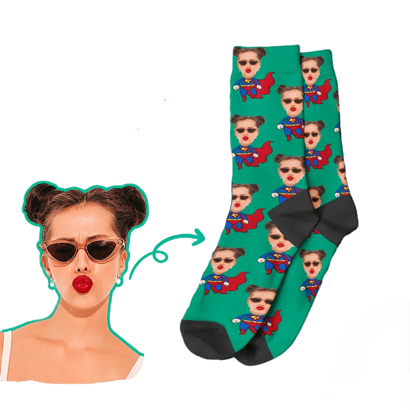 Personalised Superhero Socks - Photo 1