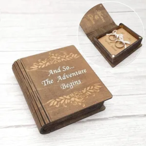 Personalised Wedding Ring Box - Photo 1