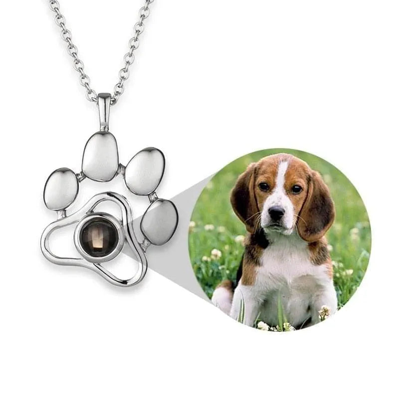 Pet Paw Projection Necklace - Photo 1