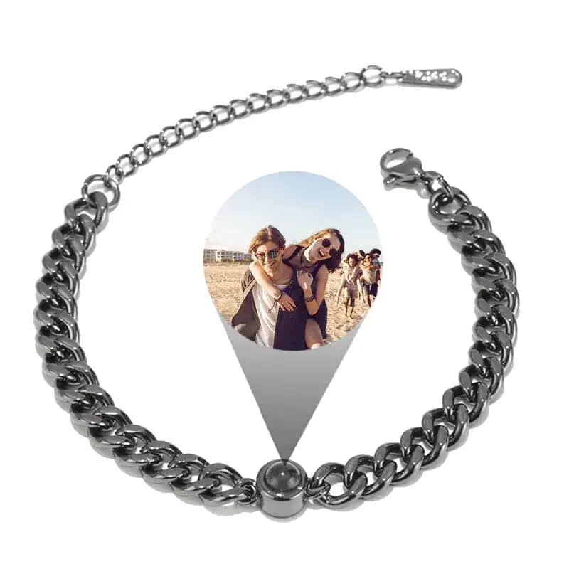 Photo Projection Bracelet for Him - Photo 1