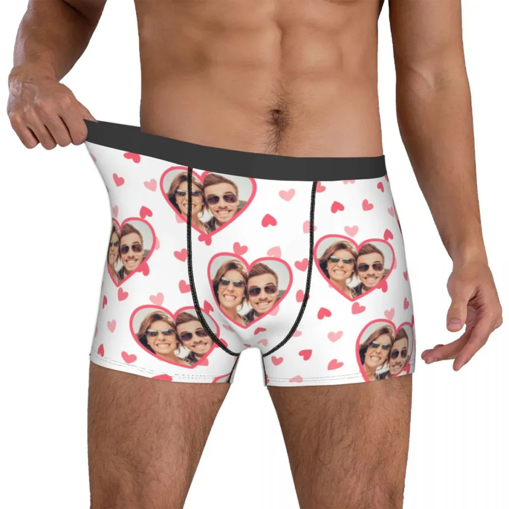 Valentines Personalised Boxers - Photo 1