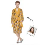 Personalised Towel Bathrobe - Photo 4