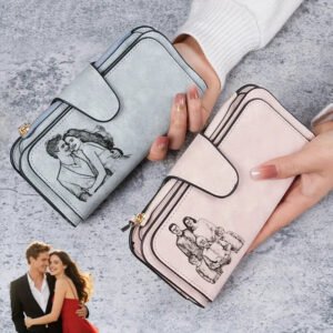 Personalized Women's Leather Wallet - Photo 1