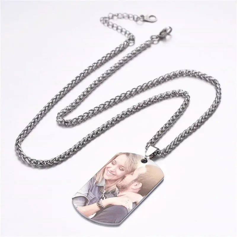 Personalized Men's Dog Tag Necklace - Photo 1