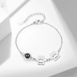Customizable Women's Dog Paw Bracelet - Photo 1