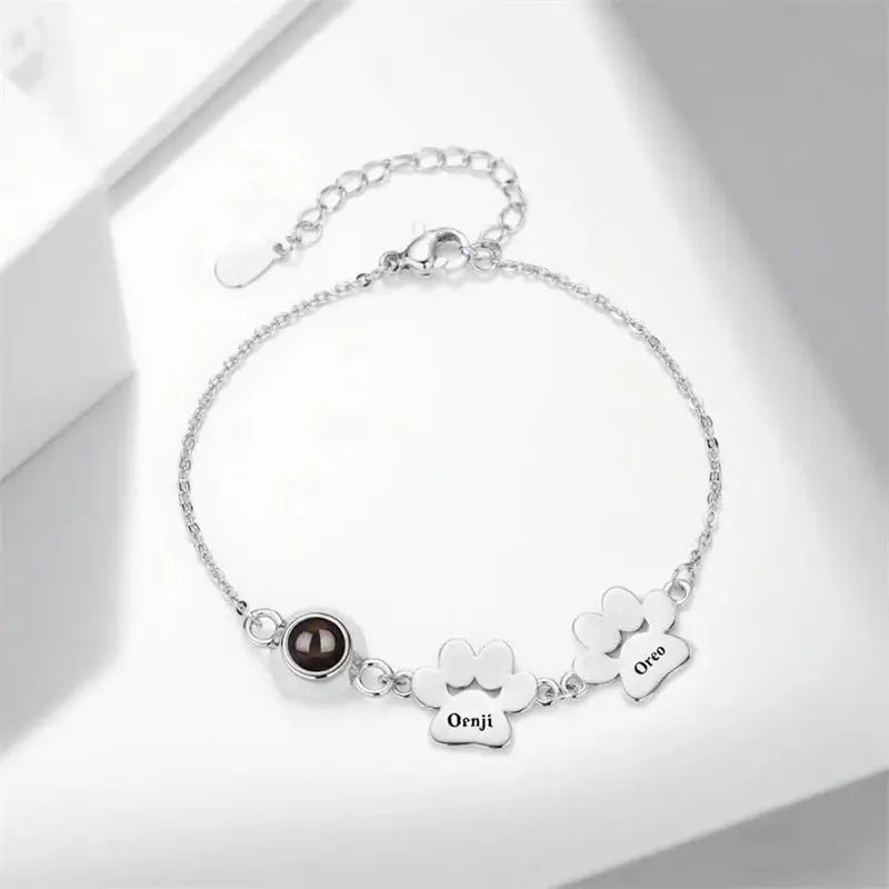 Customizable Women's Dog Paw Bracelet - Photo 1