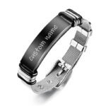 Personalized Men's Stainless Steel Photo Bracelet - Photo 2