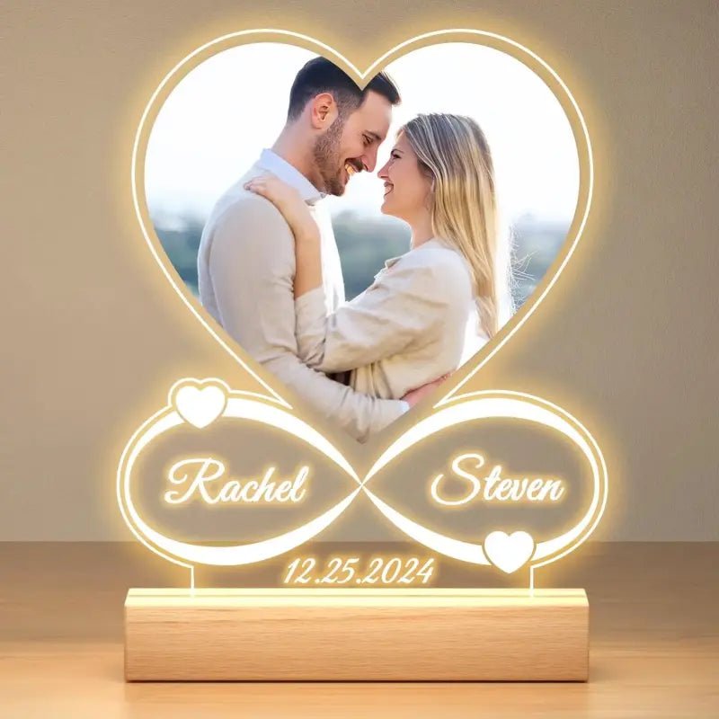 Personalized Couple Lamp - Photo 1