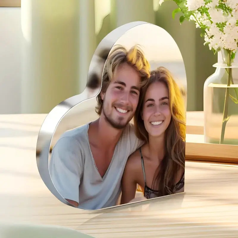 Acrylic Heart Photo Frame - Photo 1