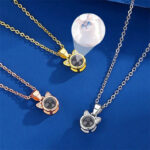 Cat Pendant Necklace with Photo