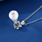 Cat Pendant Necklace with Photo – Photo 2