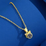 Cat Pendant Necklace with Photo – Photo 3