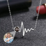 Heartbeat Necklace with Photo – Photo 2