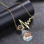 Heartbeat Necklace with Photo – Photo 4